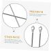 Villful Anti-Slip Glasses Holder & Replacement Bracket - Metal Eared Hooks Silver Alloy Glass Accessories | International Shipping Available - Buy Online on GoSupps.com