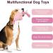 Tonyfy Dog Toys - Interactive Squeaky Plush & Cotton Rope Toys for Small & Medium Dogs - Pink Pig - Buy Online on GoSupps.com