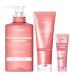 KUNDAL PROTEIN BONDING SET SHAMPOO 500ml + TREATMENT 250ml + NO WASH TREATMENT 50ML VIOLET MUGUET