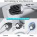 3 Pack Toilet Brush and Holder Set with Silicone Bristles - Gray Bathroom Accessories - Buy Online on GoSupps.com
