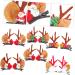 Beatifufu 6 Pairs Christmas Hair Clips Antlers Hair Pin Reindeer Ear Hair Clips Christmas Party Costume Hair Clips Christmas Hair Barrettes Holiday Hair Clips Iron Mushroom Child Pine Cones - Buy Online on GoSupps.com