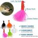 Marabou Feather Fishing Crappie Jig Heads 20pcs Kit - Ideal for Walleye, Panfish, Sunfish, Bluegill, Perch - 1/8oz 1/16oz 1/32oz Sizes - Buy Online on GoSupps.com