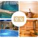 Fukamou Wooden Sauna Thermometer & Hygrometer | Accurate Temperature & Humidity Meter | Essential Sauna Accessories - Buy Online on GoSupps.com
