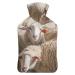 Lamb Hot Water Bottle With Cover Plush Bed Bottle Hand Warmer For Adults And Children 26.5X15.3cm