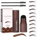  smashing Eyebrow Stamps - Waterproof Pigmented Eyebrow Power Stamp Kit | Brow Tint Kit Fine Texture Sweatproof for Drawing Eyebrow Shape Smashing - Buy Online on GoSupps.com