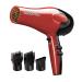 RED by Kiss Tourmaline Ceramic 2200W PRO - Professional Hair Dryer with Extra Combs Frizz-Free Hair Six Heat Settings Blow Dryer