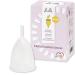Livella |Menstrual cup in transparent (size M) |For comfortable period hygiene |Menstrual cup as a sustainable alternative to tampons & binding |Perioda cup including storage bags transparent