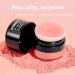 Silky Smooth Coral Red Loose Powder Blush Cushion with Puff - High Pigmented & Easy to Blend | Natural Face Blush for Cheeks - Buy Online on GoSupps.com