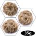 Updo Hairpiece Scrunchy Scrunchie Bun 35g Ribbon Ponytail Extensions Wavy Curly Messy Donut Chignons Honey Blond-Bleach Blond - Buy Online on GoSupps.com