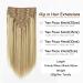 Hair Extensions 120G Real Hair Extensions Clip in Human Hair Natural Silky Straight Hair Extensions Balayage Clip in Hair Extehsions Golden Brown P8/613 Mixed Bleach Blonde Hairpiece (Size : 22inches 22inches 120g/Set - Buy Online on GoSupps.com