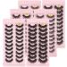 UAMOU Lashes Volume Fluffy Dense Russian Curling Fake Eyelashes Mink Eyes Extension Russian Strip Lashes handmade Cheerfully (Color : 10pairs 7D-21 Size : 5 Boxes) - Buy Online on GoSupps.com