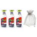 Flash with Bleach Multi Purpose Cleaning Spray Eucalyptus Scent 3Pk 3 x 800ml + Our Gift for You: Organza Bag Size 9x7x0.1cm