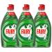 Fairy Original Clean & Fresh Washing Up Liquid Green with LiftAction 3 x 320ml Original (3 Packs)