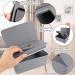 2PCS Wet Wipes Dispenser Box with Lid Seal - Gray+White | Reusable & Dustproof Wipes Box for Car, Office, Home - Keep Wipes Fresh - Buy Online on GoSupps.com
