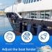 Hanaive 8 Pcs Boat Rail Fender Hanger | Pontoon Boat Fender Clips for 1'' or 1.25'' Square Rails - Black - Buy Online on GoSupps.com