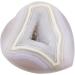 Nupuyai Agate Geode Heart Palm Worry Stone - Chakra Reiki Healing Crystal for Home Decoration - Natural Colour - 50mm - Buy Online on GoSupps.com