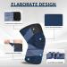 Kniebandage f r Frauen & M nner 2er Set Knieunterst tzungen mit verstellbaren Tr gern & rutschfestem Silikon | Sport Arthritis B nderverletzung Meniskusriss (XL Marineblau) - Buy Online on GoSupps.com