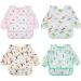Discoball 5 pcs Baby Bibs with Sleeves - Waterproof Feeding Bibs for Infant Toddler 2-4 Years - Buy Online on GoSupps.com