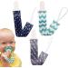 3-Piece Baby Schnullerleine - Soft Fabric Pacifier Strap Holder for Newborns & Toddlers | Secure & Comfortable Baby Accessories - Buy Online on GoSupps.com
