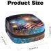GIAPB Period Bag - American Color Period Pouch & Makeup Bag for Independence Day | Sanitary Napkin Storage Bag | Travel Friendly - Buy Online on GoSupps.com