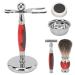 Beard brush bowl set for men vintage rasis suit beard manual bowl set beard care set alloy beard bowl effectively clean the beard and shave