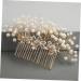 Housoutil Flower Hair Comb Gold Hair Clips Wedding Hair Clips Bridal Hair Accessory Rhinestone Bridal Wedding Clip Bridal Hair Clip Bridal Hair Pin Rhinestones Bride Pearl Flower - Buy Online on GoSupps.com
