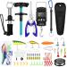 134 Pcs Fishing Tool Kit Included Fishing Lures Baits Tackle, Fish Hook Remover Tool, Fish Lip Gripper, Portable Digital Fish Scale Fishing Pliers with Sheath 2 Pcs Fishing Lanyard Blue Fresh Style