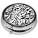 Musical Notation Mini Round Pill Box | 3 Compartment Travel Organizer | Portable Medicine Case for Home & Office - Buy Online on GoSupps.com