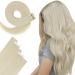Hetto extensions injected tape in real hair blond tape in extensions real hair remy human hair tape in extensions real hair platinum blond #60 5pcs 60 cm 12.5g 24 inch 4-2 VGTP #1000