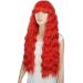 YEESHEDO Women's Long Wave Wig with Bangs - 28 Inches Natural Curly Wavy Synthetic Hair for Party, Cosplay, Halloween - Gold Red - Buy Online on GoSupps.com