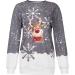 Shop Funny Women's Christmas Sweater Hoodie | Ugly Christmas Sweatshirt with Reindeer & Snowman Design - Buy Online on GoSupps.com