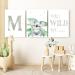 Panda Whale Children's Room Pictures | Safari Animals 3-Piece Poster Set for Kids | Personalized Wall Art - Buy Online on GoSupps.com