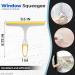 9.5 Inch Shower Glass Squeegee - Small Window Cleaner Tool for Shower Glass Doors, Car Windshields, Mirrors, and Tiles - Pack of 4 - Buy Online on GoSupps.com