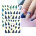 JMEOWIO Marble French Tip Nail Art Stickers - 10 Sheets | Self-Adhesive Decals for Colorful Marble Line Nail Designs - Buy Online on GoSupps.com