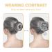 Queen's Mask Messy Bun Hair Piece - Curly Wavy Updo Hairpiece for Women in Colorful Grey - Buy Online on GoSupps.com