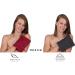 Buy Betz 10-Piece Premium 100% Cotton Wash Gloves Set | Ruby Red & Graphite | International Shipping Available - Buy Online on GoSupps.com