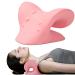 Relaxation cushions for the neck and shoulders device to relieve the neck to relieve pain in the temporomandibular joint and align the cervical spine chiropractic pillow neck stretcher pink