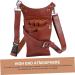 Lurrose Hairdresser Bunkbob Hairdressing Scissors Belt - Stylish PU Tool Case Bag for Shears & Onion Cutters - 25x11cm Brown - Buy Online on GoSupps.com