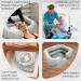Inflatable Shampoo Basin for Bedridden Elderly - Portable Hair Wash Bowl in Light Grey - Buy Online on GoSupps.com