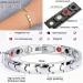 Rtcald Lymph Drainage Magnet Bracelet | Ultra Strong Magnetic Field Therapy for Weight Loss | Stylish Silver Energy Health Arm Bands - Buy Online on GoSupps.com