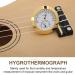 Thermohygrometer for Violin & Guitar - Gold Alloy Frame Accurate Temperature & Humidity Meter for Musical Instruments - Buy Online on GoSupps.com