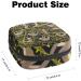 Portable Sloth Print Period Kit Bag - Feminine Product Pouch for Girls with Zipper Closure - Ideal for Pads and Tampons - Multicoloured Design - Buy Online on GoSupps.com