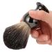 Men's Portable Stainless Steel Shaving Brush - Travel-Friendly Design | Gun Color - Buy Online on GoSupps.com