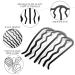 Shop Ouligay 7-Piece Vintage Metal Hair Insert Comb Set - Stylish Accessories for Women & Girls - Buy Online on GoSupps.com