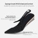 Ortho+rest Women s Office Slip-On Pointed Toe Heels | Best for Sensitive & Bunion Feet | Size 8.5 Black - Buy Online on GoSupps.com