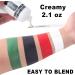 Go Ho Black and White Cream Face Body Paint (4 oz) - Water Based White Zombie Skeleton Clown Face Painting for Adults & Children - SFX Cosplay Makeup for Halloween, Day of the Dead & Festivals - Buy Online on GoSupps.com