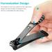 longzon Nail Clippers 2 Pack Nail Clipper Set Stainless Steel Nail Cutter Fingernails Toenails Thick Nails Kit for Men&Women - Black - Buy Online on GoSupps.com