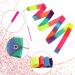 Abeillo 2pcs Rhythmic Dance Ribbons - 78.7 Inch Gymnastics Ribbon Set for Kids | Ideal for Artistic Dancing, Gymnastics, Circus Shows | Rainbow Colors - Buy Online on GoSupps.com