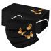 Butterfly Face Shield 50pcs Disposable Mouth Cover Breathable 3 Layer Dust Face Bandanas for Adult Men & Women D One Size