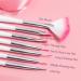 8 Pcs Resin Nail Tips Art Palette Set with 5 Brushes - Manicure DIY Pink - Buy Online on GoSupps.com
